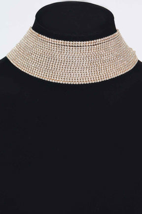 Thick Rhinestone Choker Necklace
