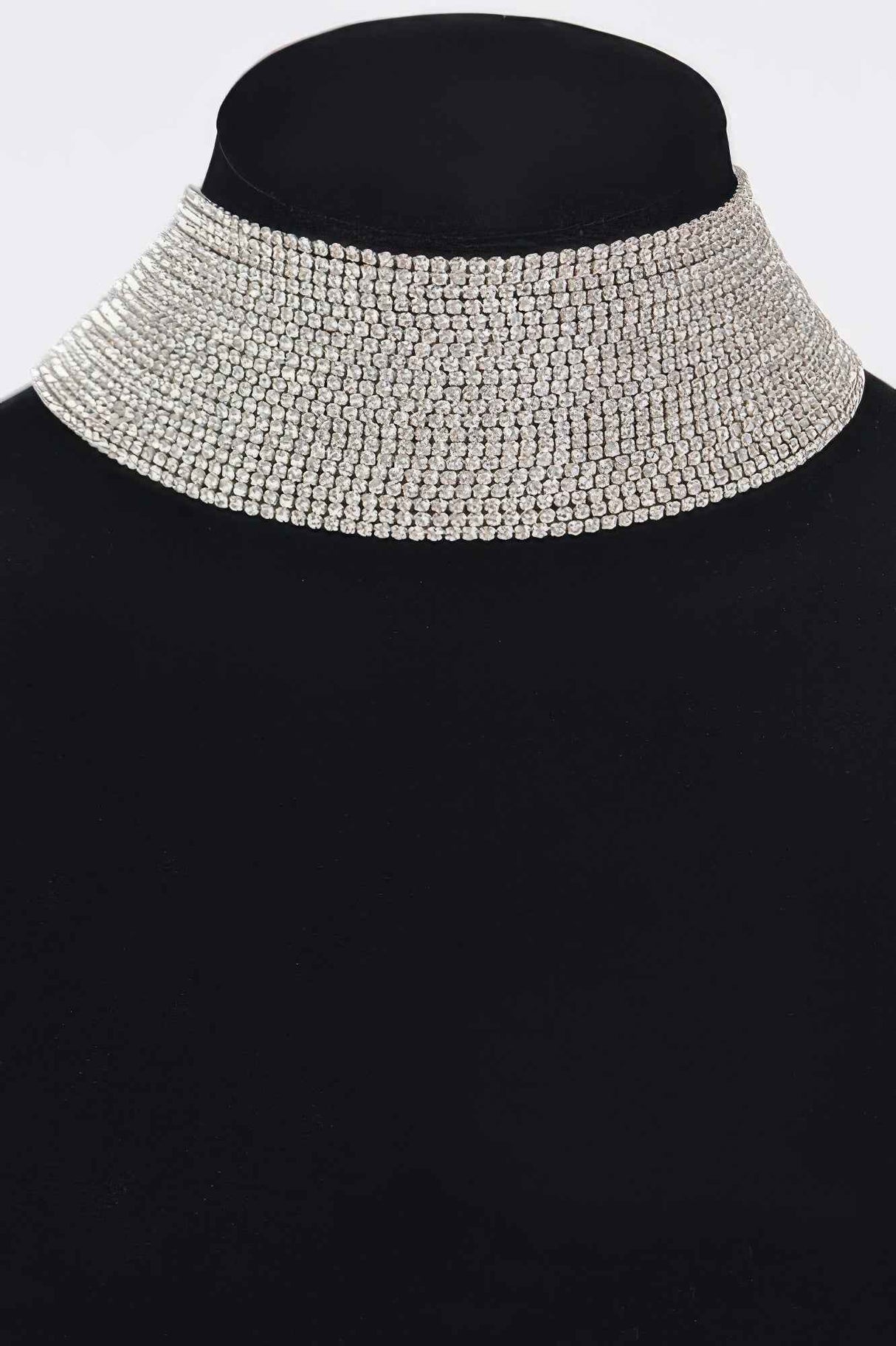 Thick Rhinestone Choker Necklace