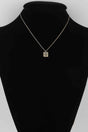 Mama Script Box Necklace