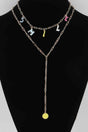 Smile Chain Drop Necklace
