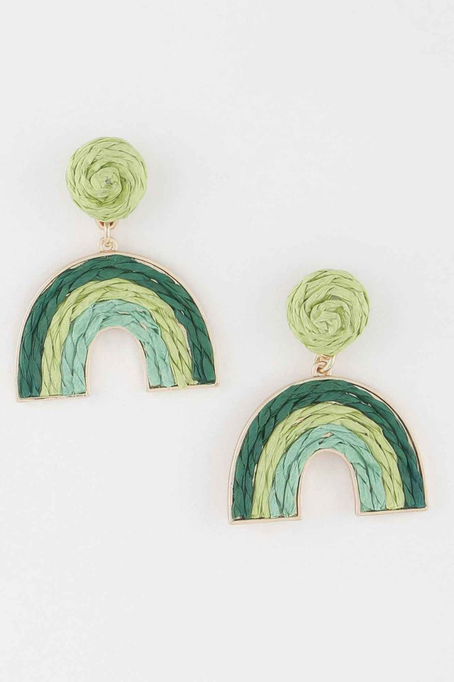 Triple Twisted Rainbow Earrings