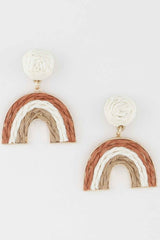 Triple Twisted Rainbow Earrings