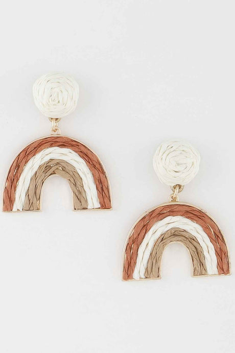 Triple Twisted Rainbow Earrings