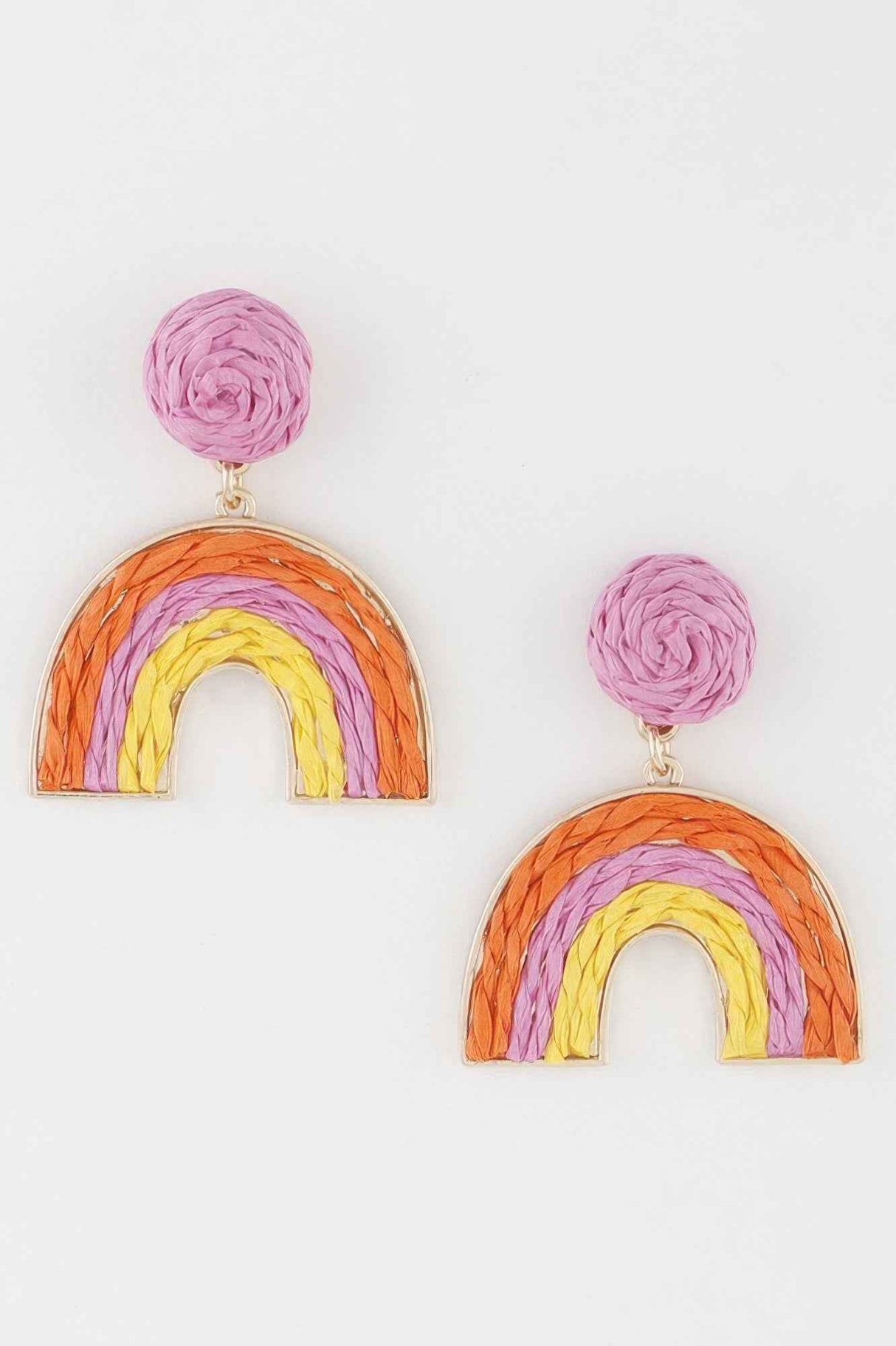 Triple Twisted Rainbow Earrings