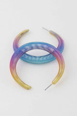 Wire Wrapped Hoop Earrings