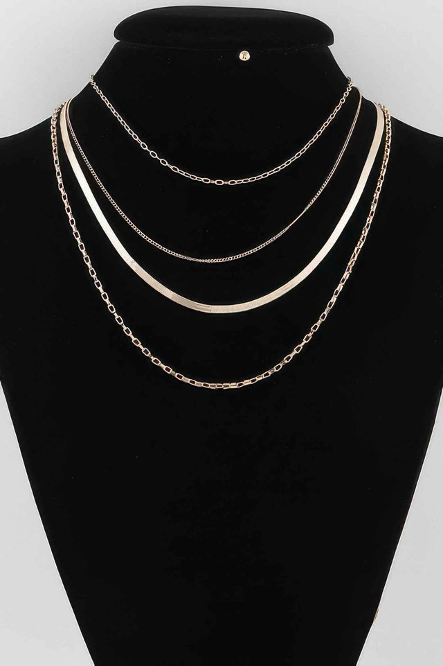 Multi Snake Chain Necklace