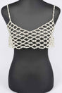 Faux Pearl Bralette