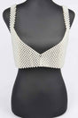 Faux Pearl Bralette
