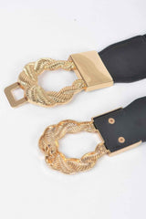 Twist Link Cuff Elastic Belt