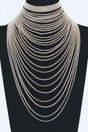 Multi Layered Rhinestone Necklace