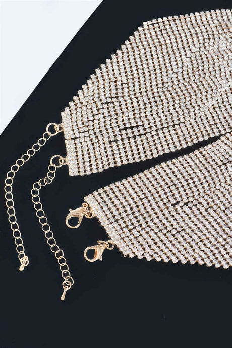 Multi Layered Rhinestone Necklace