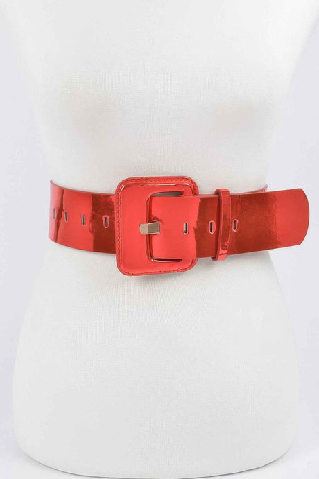 Wide Mirror Pu Belt