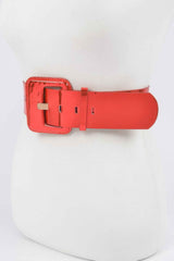 Wide Mirror Pu Belt