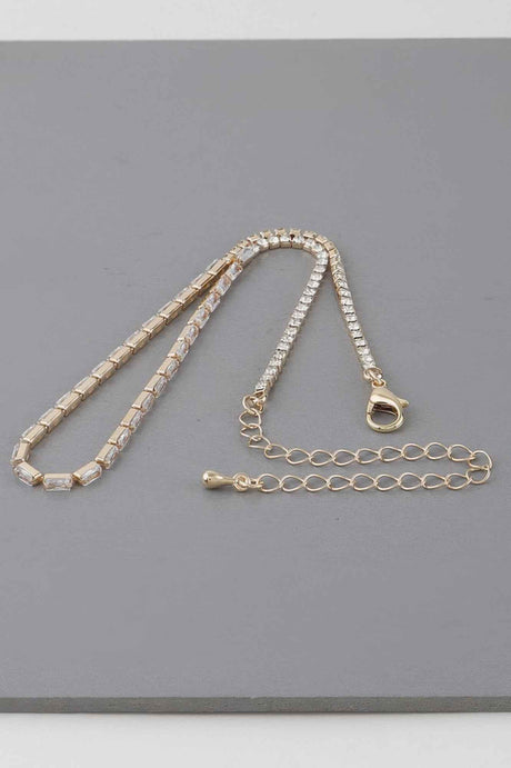 Cubic Crystal Jewel Necklace