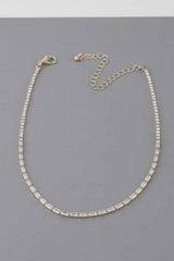 Cubic Crystal Jewel Necklace
