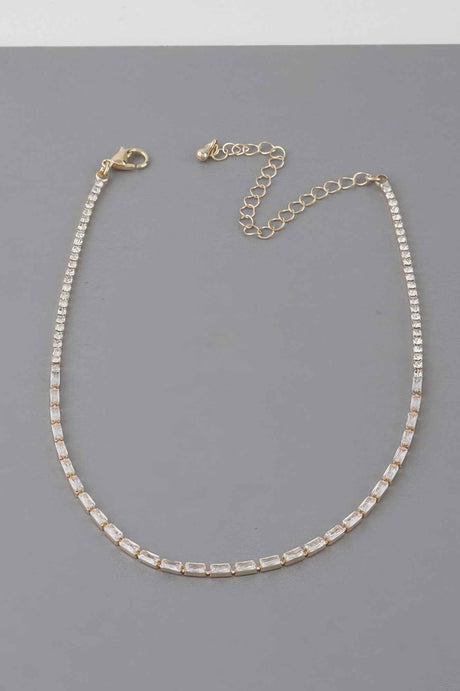 Cubic Crystal Jewel Necklace