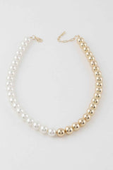 Two Toned Beaded Necklace