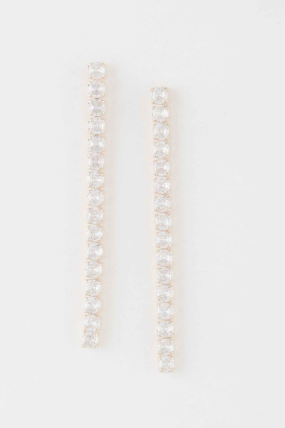 Rhinestone Bar Drop Earrings