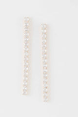 Rhinestone Bar Drop Earrings