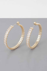 Multi Crystal Hoop Earrings