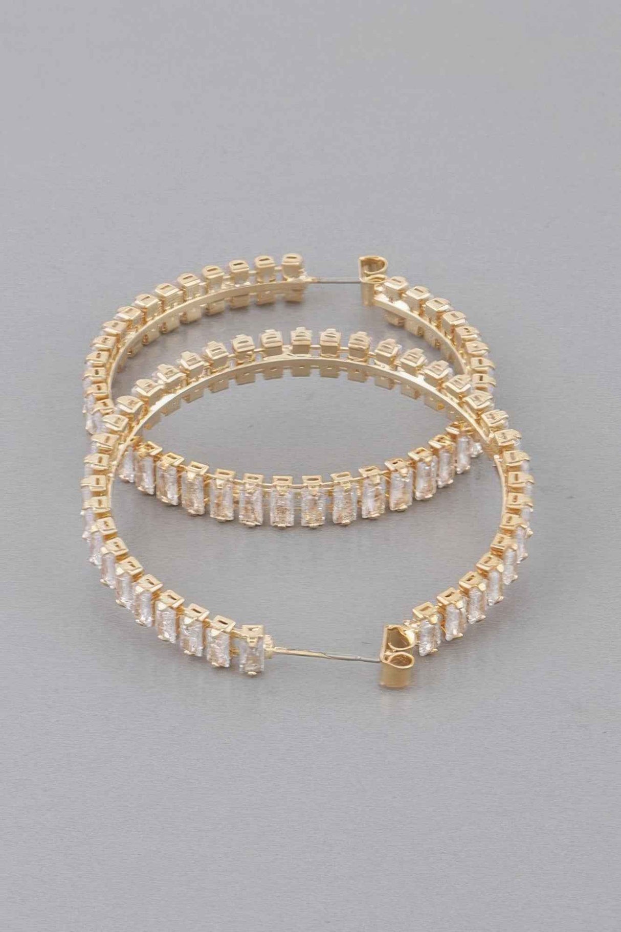 Multi Crystal Hoop Earrings