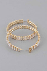 Multi Crystal Hoop Earrings