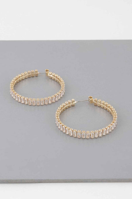 Multi Crystal Hoop Earrings