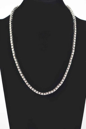 Rhinestone Chain Layered Necklace 60cm