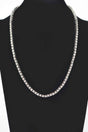 Rhinestone Chain Layered Necklace 60cm