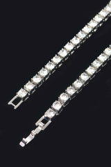 Rhinestone Chain Layered Necklace 60cm