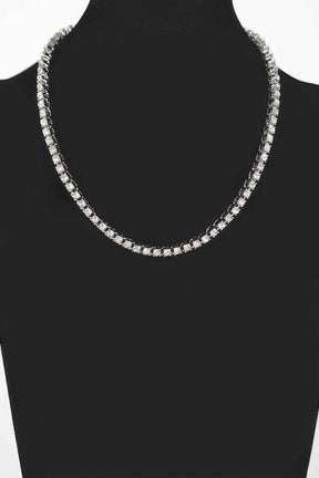 Rhinestone Chain Layered Necklace 45cm