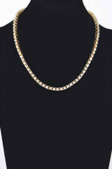 Rhinestone Chain Layered Necklace 45cm