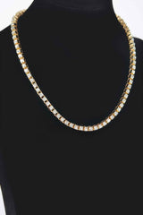 Rhinestone Chain Layered Necklace 45cm