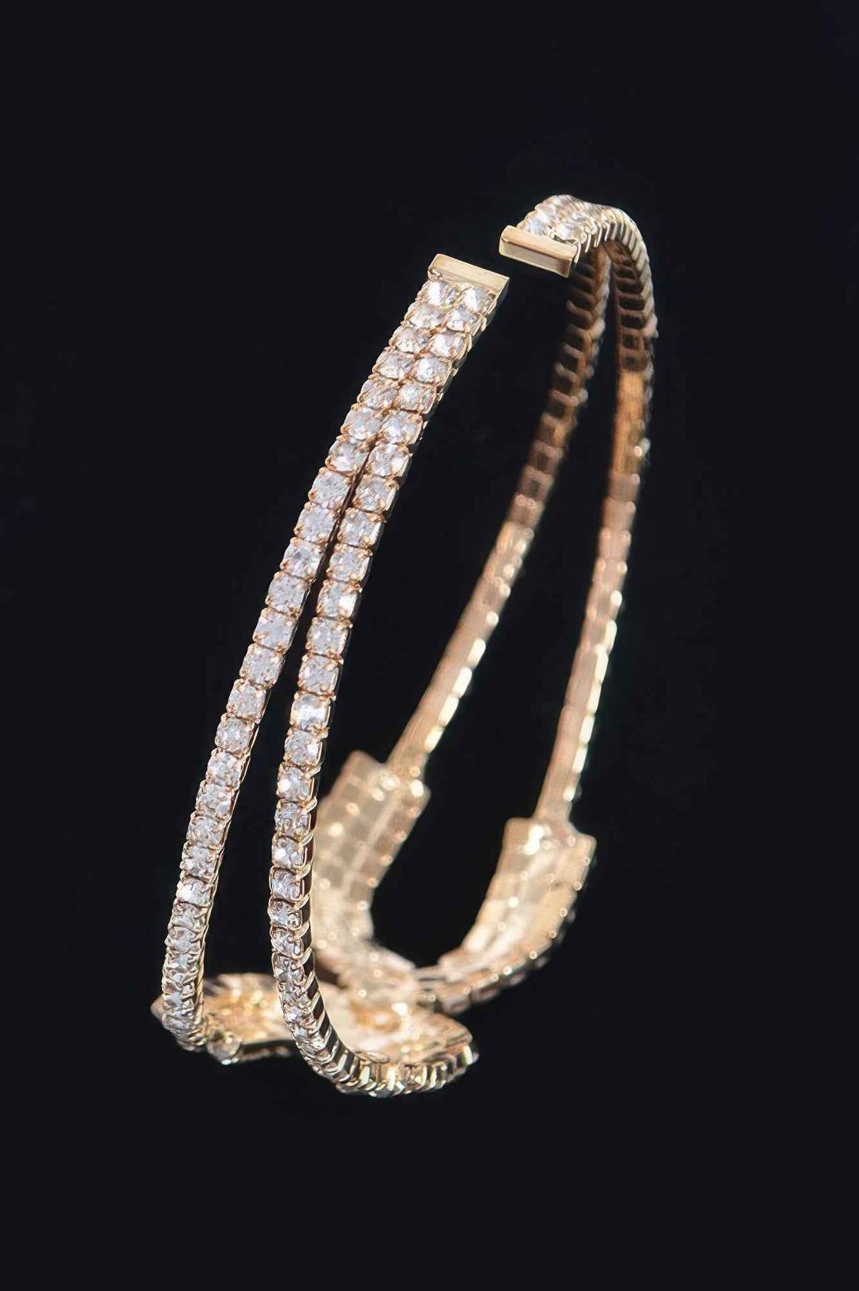 Wrap Rhinestone Bangle