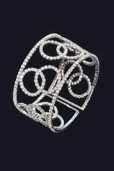 Wrap Rhinestone Bangle