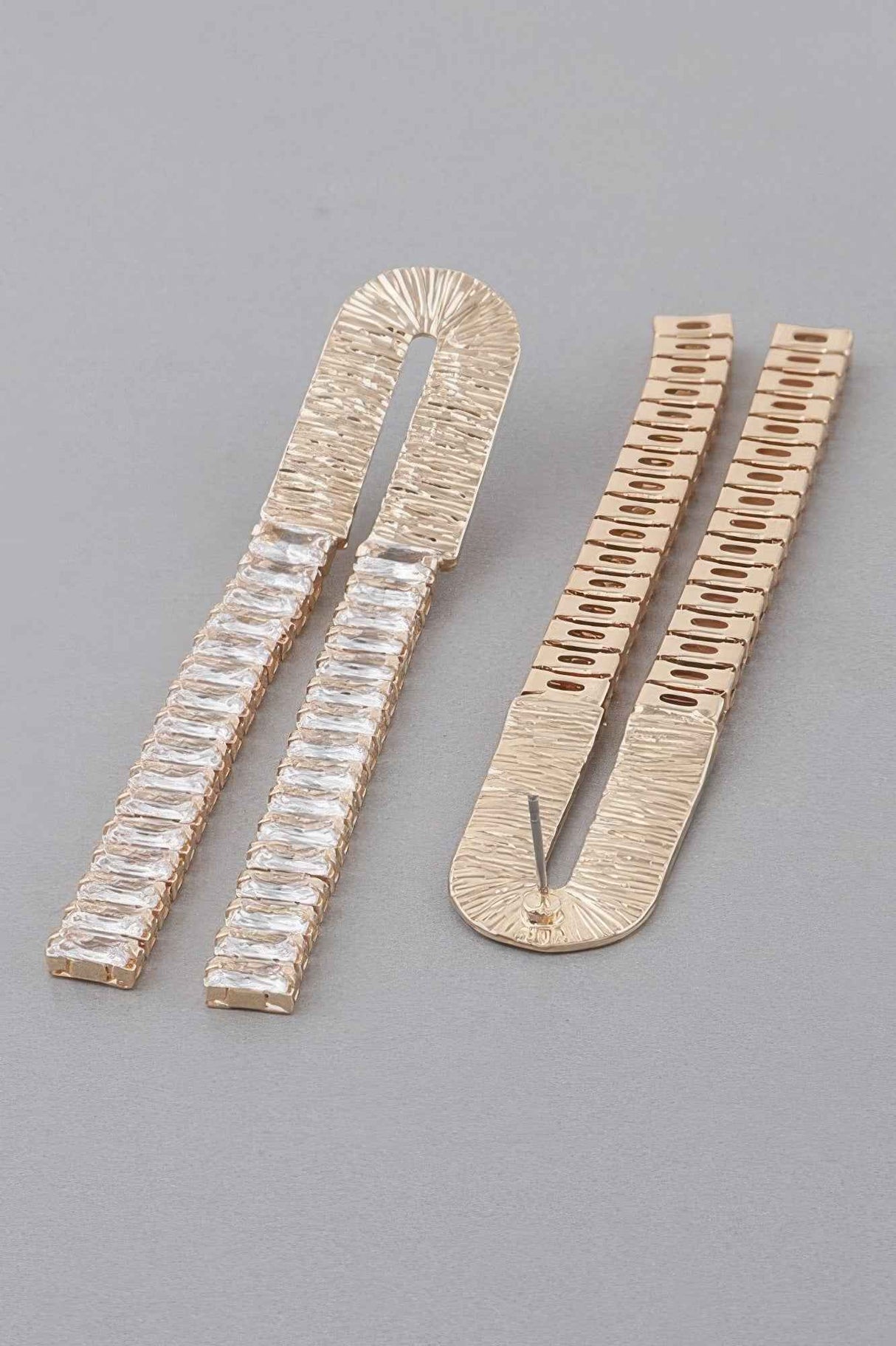 Crystal Arch Drop Earrings