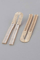 Crystal Arch Drop Earrings
