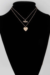 Mom Heart Pendant Necklace