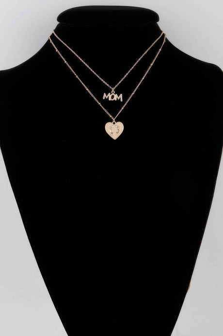 Mom Heart Pendant Necklace