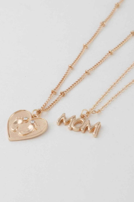 Mom Heart Pendant Necklace