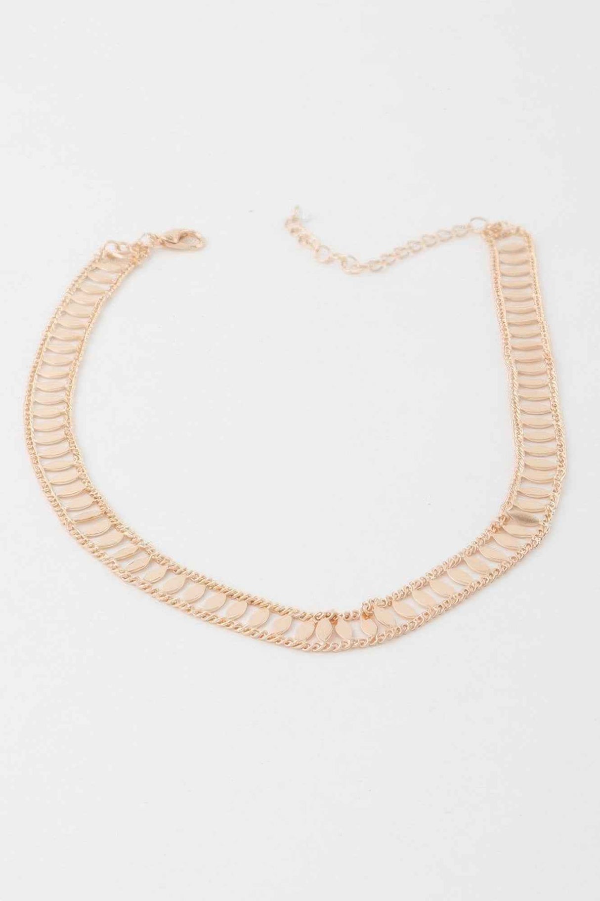 Leaf Chain Choker Necklace
