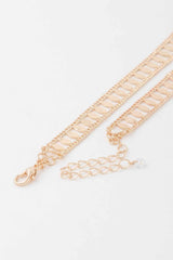 Leaf Chain Choker Necklace