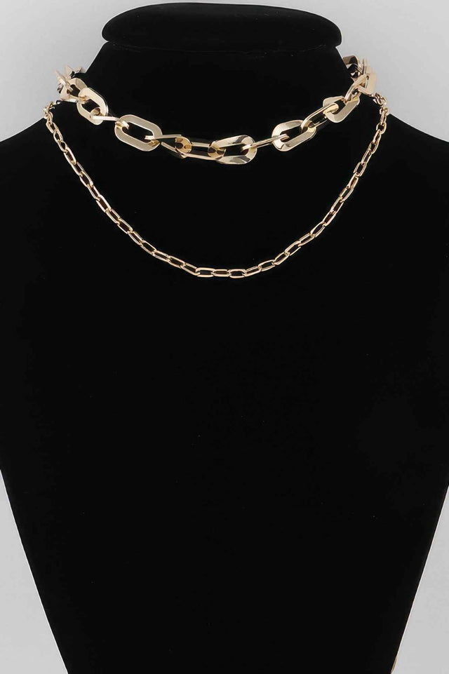 Double Link Chain Necklace