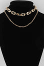 Double Link Chain Necklace