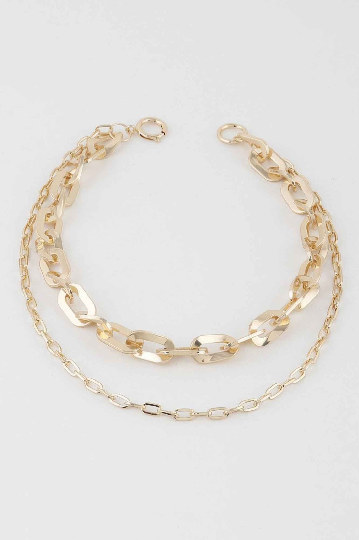 Double Link Chain Necklace