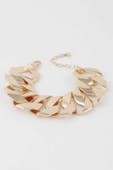 Wide Curb Chain Bracelet