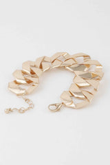 Wide Curb Chain Bracelet