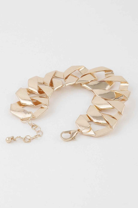 Wide Curb Chain Bracelet