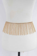 Rhinestone Curtain Belt