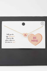 Be Mine Heart Pendant Necklace